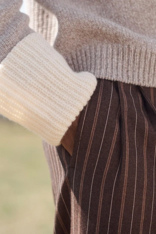 Свитер LIMITED EDITION с воротником на пуговицах из шерсти- Заказать в России