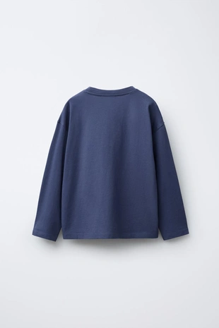 Blue | 1887/664/400 - Zara Набор из трех однотонных футболок