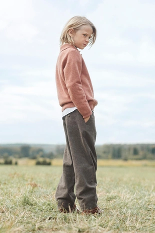 Taupe grey | 6328/033/832 - Zara Брюки прямого кроя из ограниченной коллекции в мелкую клетку