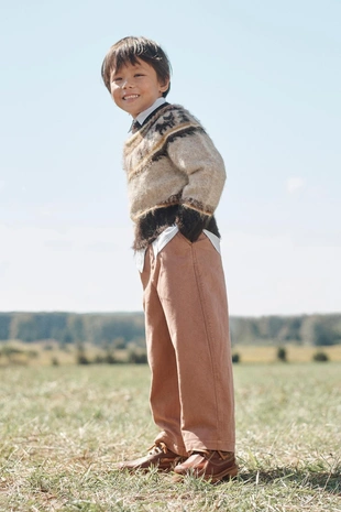 Ограниченное издание вязаного свитера с принтом- Заказать в России