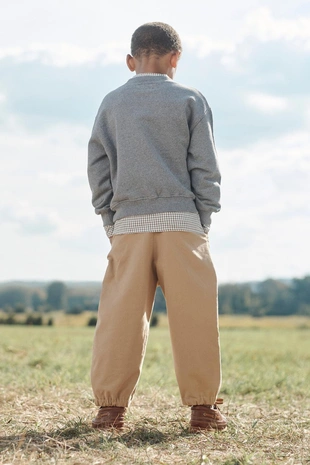 Grey marl | 6224/736/803 - Zara Свитшот с вышитой лисой LIMITED EDITION