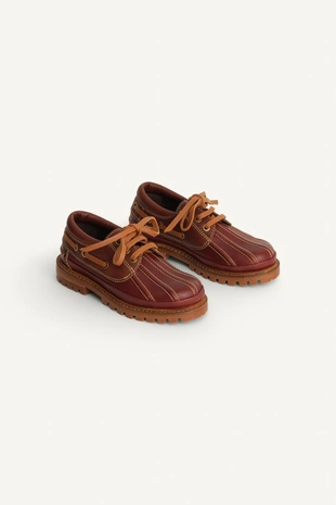 Brown | 4564/630/105 - Zara Мокасины из ограниченной коллекции кожаные