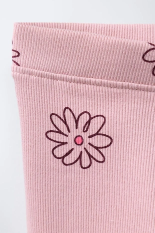 Mid-pink | 1880/628/645 - Zara Легинсы с принтом