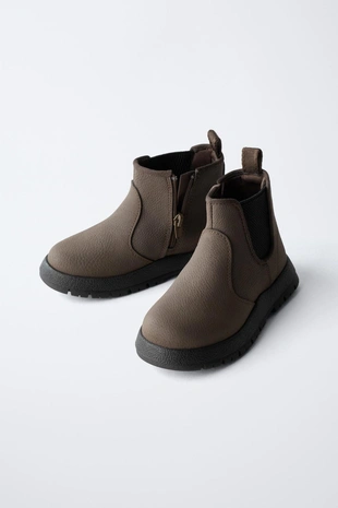 Brown | 7100/730/700 - Zara Ботинки с эластичными вставками