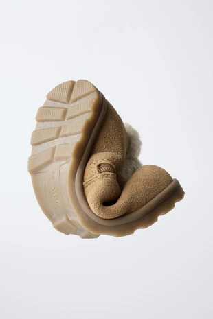 Brown | 8838/631/105 - Zara Утепленные босоножки BAREFOOT