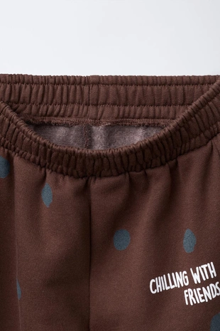 Brown | 7878/932/700 - Zara Брюки-джоггеры в горошек