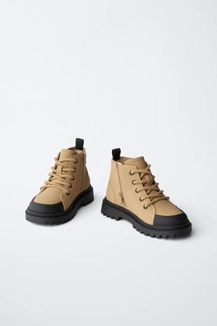 Beige | 7123/630/183 - Zara Ботинки на рифленой подошве