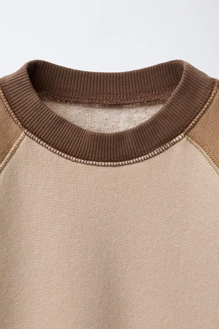 Dark beige | 7878/962/731 - Zara Толстовка реглан