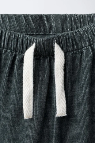 Dark grey | 6303/570/922 - Zara Брюки из тонкого вельвета на подкладке