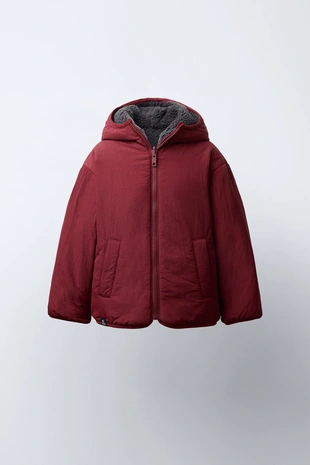 Купить Zara Двусторонняя куртка из искусственной овчины WATER REPELLENT