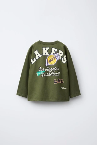 Лонгслив с принтом LOS ANGELES LAKERS NBA- Заказать в России