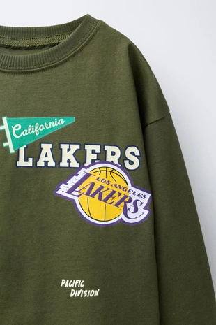 Лонгслив с принтом LOS ANGELES LAKERS NBA- Заказать в России
