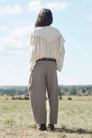 Брюки LIMITED EDITION BALLOON CHECK с шерстью- Заказать в России