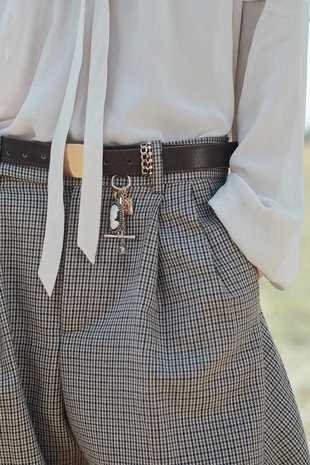 Брюки LIMITED EDITION BALLOON CHECK с шерстью- Заказать в России