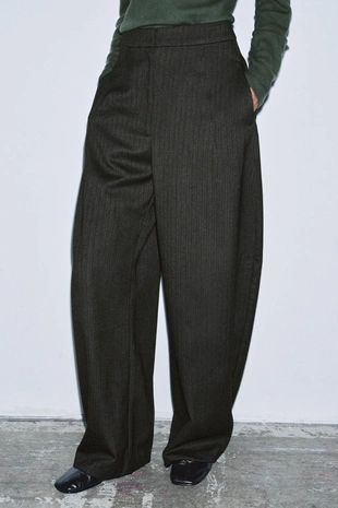 Брюки-баллоны из ткани «ёлочка» ZW COLLECTION- Заказать в России