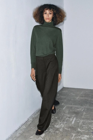 Брюки-баллоны из ткани «ёлочка» ZW COLLECTION- Заказать в России