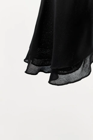 Комбинированный топ с воланами- Заказать в России