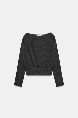 Мягкий свитер с длинными рукавами- Заказать в России