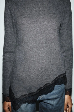 Топ из мягкого кружева- Заказать в России