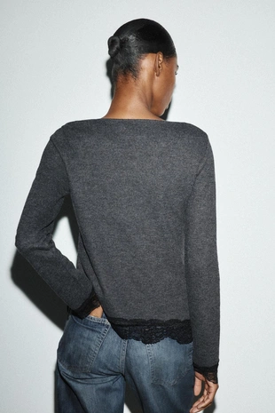 Топ из мягкого кружева- Заказать в России