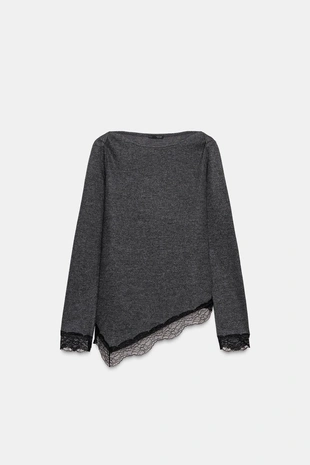 Топ из мягкого кружева- Заказать в России