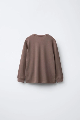 Brown | 0722/494/700 - Zara 2-6 лет/однотонная пижама в рубчик