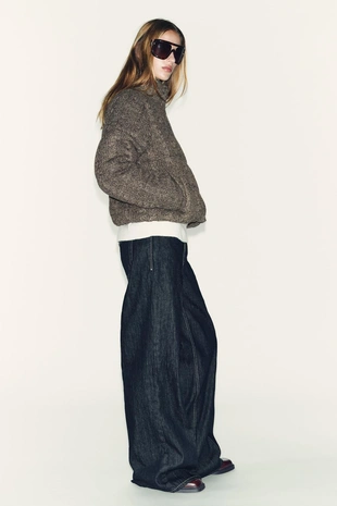 Стеганый анорак-бомбер с узором «косы» и теплоизоляцией- Заказать в России