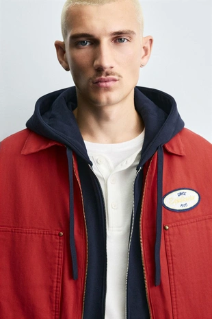 Куртка BOXY FIT с вышивкой- Заказать в России