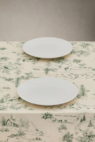 Хлопковая рождественская скатерть TOILE DE JOUY- Заказать в России