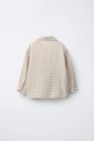 Рубашка в клетку с карманом - Заказать в России