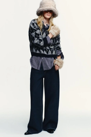 Короткие митенки из искусственного меха- Заказать в России