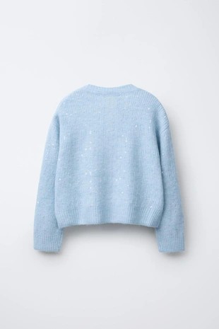 Кардиган с пайетками- Заказать в России