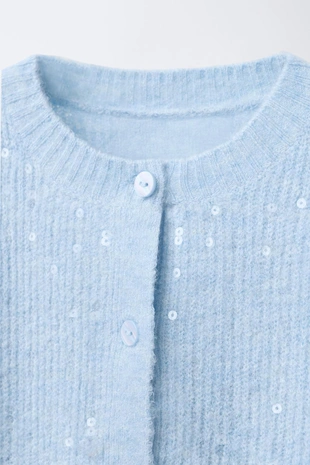 Кардиган с пайетками- Заказать в России