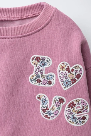 Pink | 0377/612/620 - Zara Джоггеры с толстовкой и легинсами в рубчик с цветами