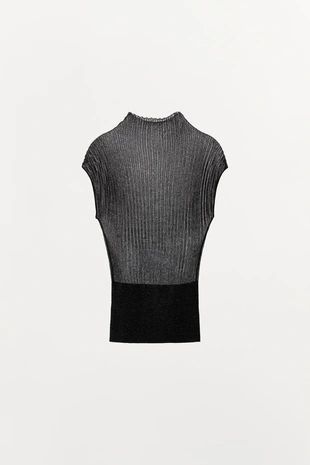 Трикотажный топ с блестящей нитью- Заказать в России