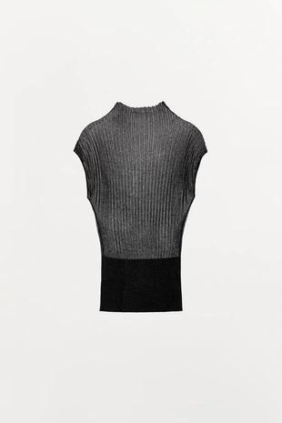 Трикотажный топ с блестящей нитью- Заказать в России