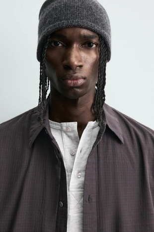 Рубашка RELAXED FIT в клетку- Заказать в России