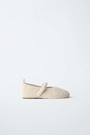 Купить Zara Балетки из искусственного меха