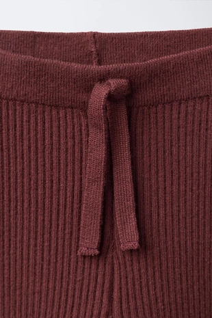 Burgundy | 5536/527/606 - Zara Легинсы в рубчик