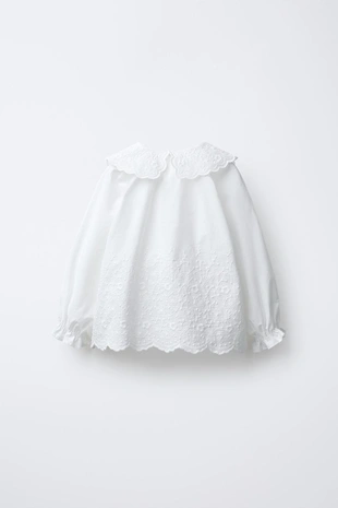 Купить Zara Романтическая рубашка с вышивкой