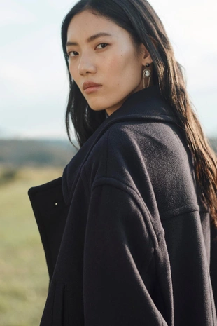 Пальто LIMITED EDITION из шерстяной смеси с двубортной застежкой- Заказать в России