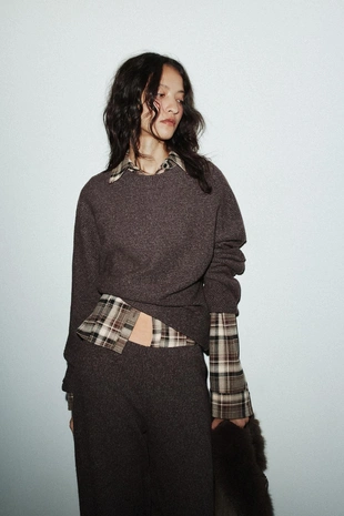 Купить Zara Широкие брюки из мягкой ткани