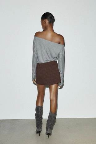 Юбка-шорты с ремнем- Заказать в России