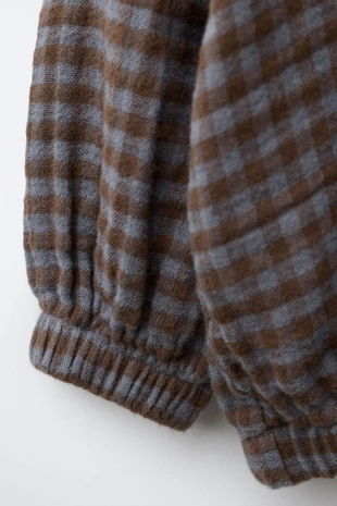 Куртка-рубашка в клетку с капюшоном- Заказать в России