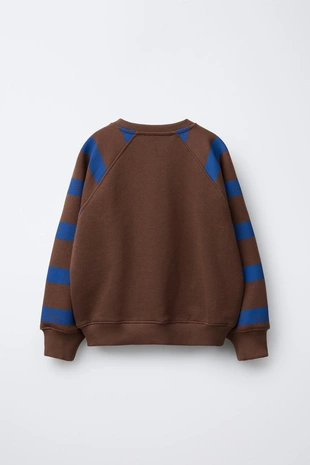Brown | 5431/763/700 - Zara Толстовка с принтом «формы»