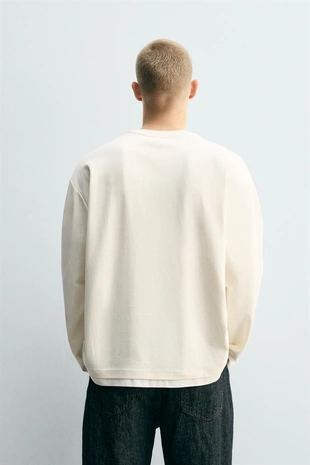 Butter | 5584/391/725 - Zara Футболка с двойной отделкой и контрастными деталями