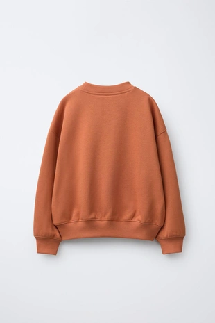 Brick | 9007/621/701 - Zara Толстовка с вышитым текстом