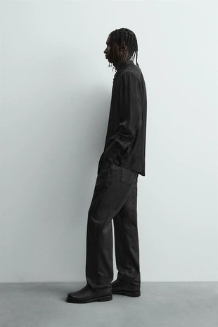 Рубашка струящегося покроя JACQUARD- Заказать в России