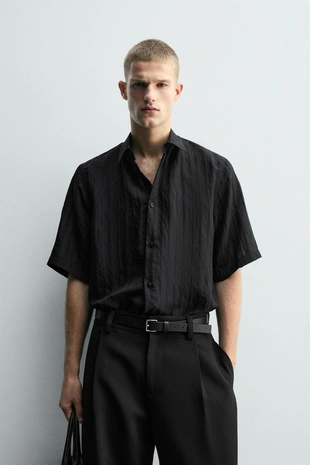 Рубашка TEXTURED RELAXED FIT- Заказать в России