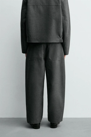 Брюки BALLOON FIT с защипами- Заказать в России